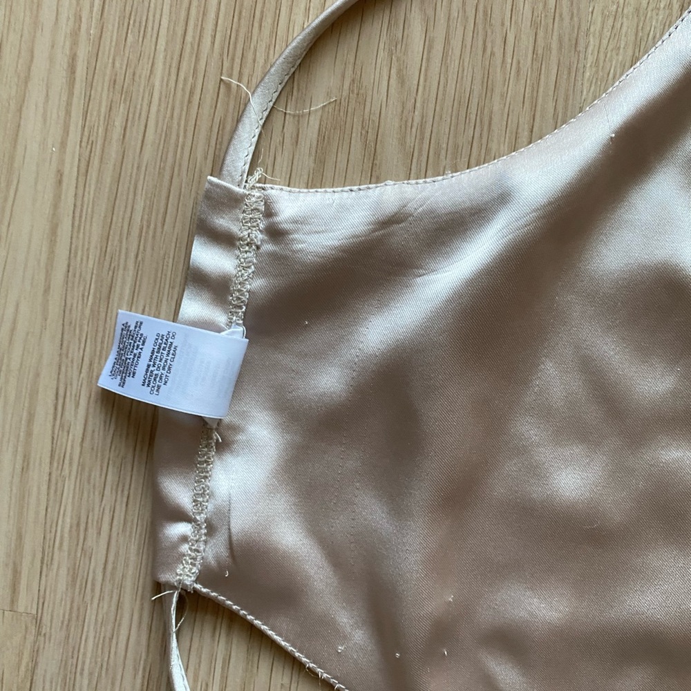 Garage Satin Halter Triangle Top - Picture 6 of 8